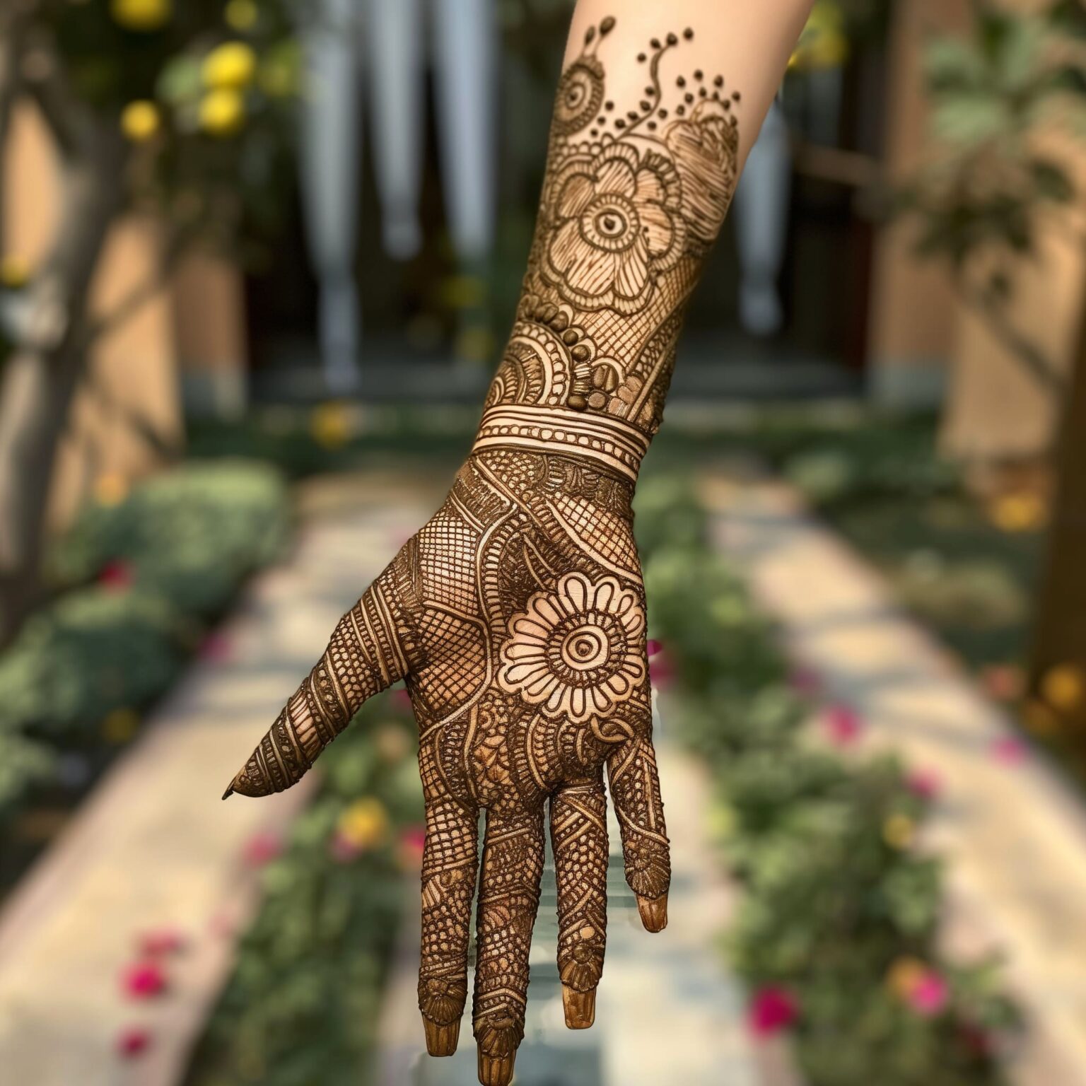 Best Mehndi design for front hand by Rohit Kumar on Mehndi World