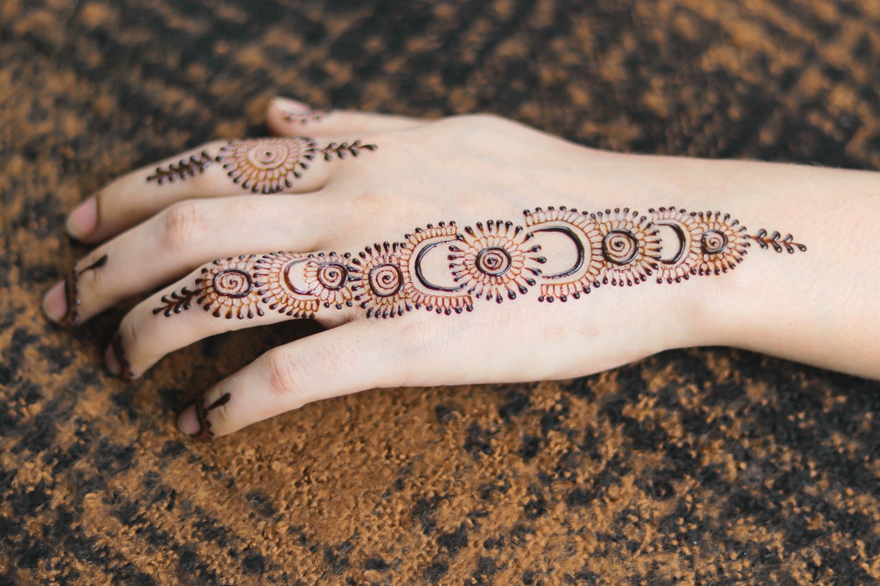 Popular Flower Mehndi Design Ideas for Front Hands